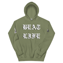 Load image into Gallery viewer, BEAT LIFE HOODIE ARMY GREEN