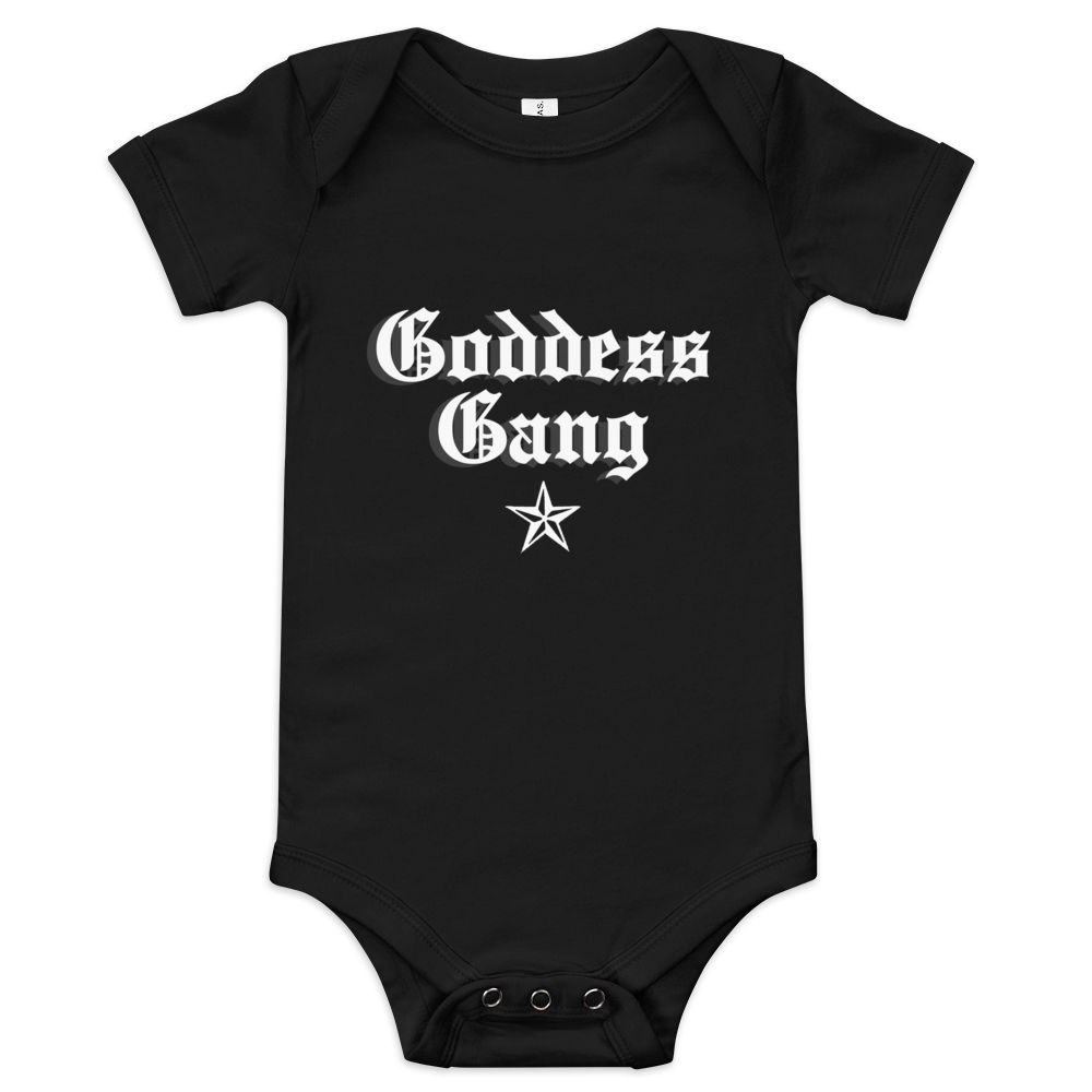 Goddess Gang Baby short sleeve one piece (Black)